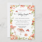 Kleine lieveheersbeestje | Spring Baby shower Invi Kaart (Voorkant)