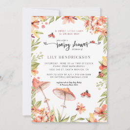 Kleine lieveheersbeestje | Spring Baby shower Invi Kaart