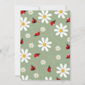 Kleine lieveheersbeestje verjaardag kaart (Achterkant)