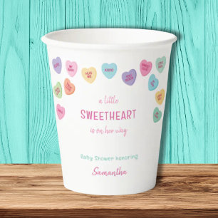 Kleine lieverd baby shower papieren bekers