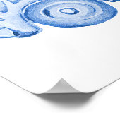 Kleine lieverd blauwe auto en ballonnen welkom poster (Hoek)