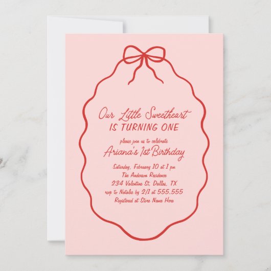 Kleine lieverd Hand getrokken Valentijn Verjaardag Kaart (Voorkant)