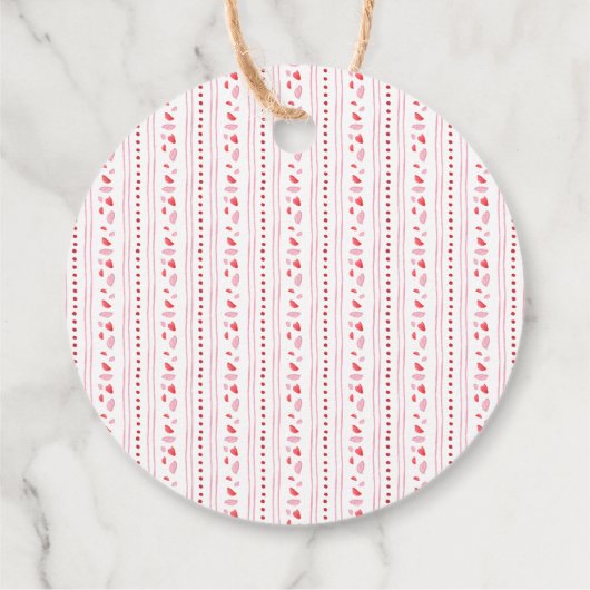 Kleine lieverd is op weg meisje Baby shower Bedankjes Labels (Achterkant)