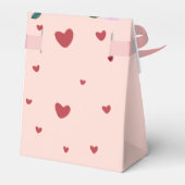 Kleine lieverd Valentijnsdag meisje baby shower Bedankdoosjes (Achterkant)