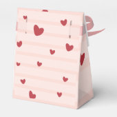 Kleine lieverd Valentijnsdag meisje baby shower Bedankdoosjes (Achterkant)