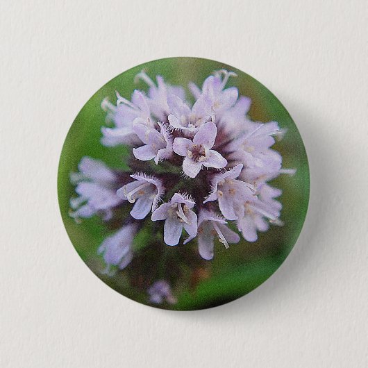 Kleine lila Blüten Ronde Button 5,7 Cm (Voorkant)