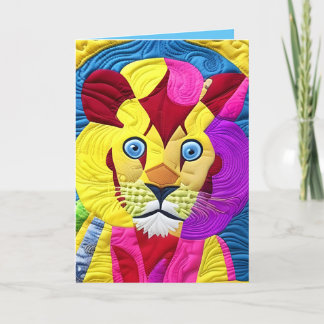 Kleine lionkrab zoals ontwerp-Birthday-Kaart Bedankkaart