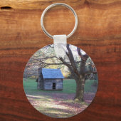 kleine logboekcabine sleutelhanger (Voorkant)