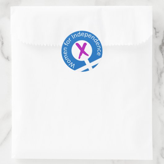 Kleine logo-stick ronde sticker (Tas)