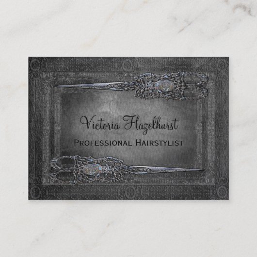 Kleine Londense dubbele schaar Visitekaartje (Voorkant)