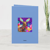 Kleine, losse kalf-quilt zoals design bedankkaart (Achterkant)