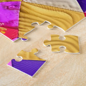 Kleine, losse kalf-quilt zoals design legpuzzel (Zijkant)