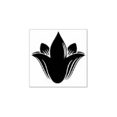 Kleine Lotus bloesem bloem mooi mysterieus Rubberstempel (Afrduk)