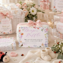 Kleine Love Bug Baby Shower Luiers Raffle