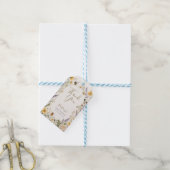 Kleine Love Bug Wildflower Baby Shower Cadeaulabel (Met Touw)