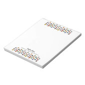 Kleine luchtballonvlekvormers met tulpige stekelst notitieblok (Linkerzijde)