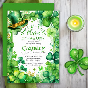 Kleine Lucky Charm St. Patrick's Day 1e Verjaardag Kaart