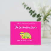 Kleine Lunchbox Lessen - Bepaling Briefkaart (Staand voorkant)