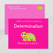 Kleine Lunchbox Lessen - Bepaling Briefkaart (Voorkant / Achterkant)