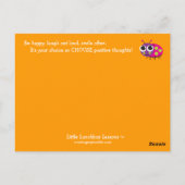 Kleine Lunchbox-lessen - Positieve gedachten Briefkaart (Achterkant)