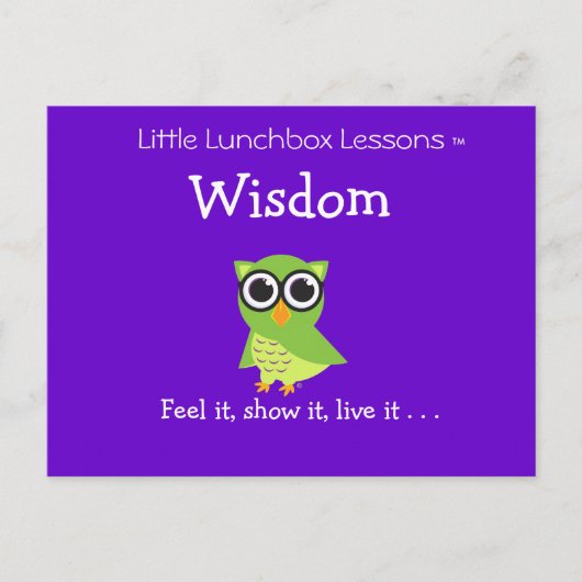 Kleine Lunchbox Lessen - Wisdom Briefkaart (Voorkant)