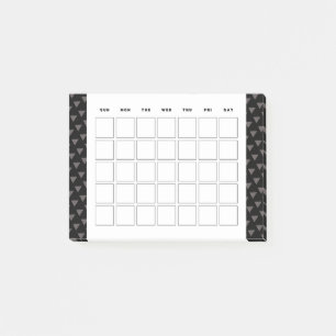 Kleine maandelijkse kalender planner post-it® notes