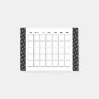 Kleine maandelijkse kalender planner post-it® notes