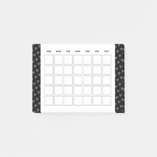 Kleine maandelijkse kalender planner post-it® notes (Voorkant)