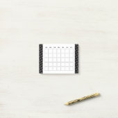 Kleine maandelijkse kalender planner post-it® notes (Op bureau)