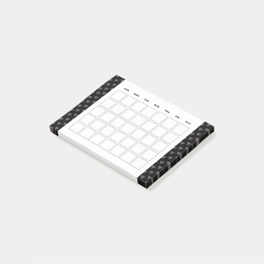 Kleine maandelijkse kalender planner post-it® notes (Schuin)