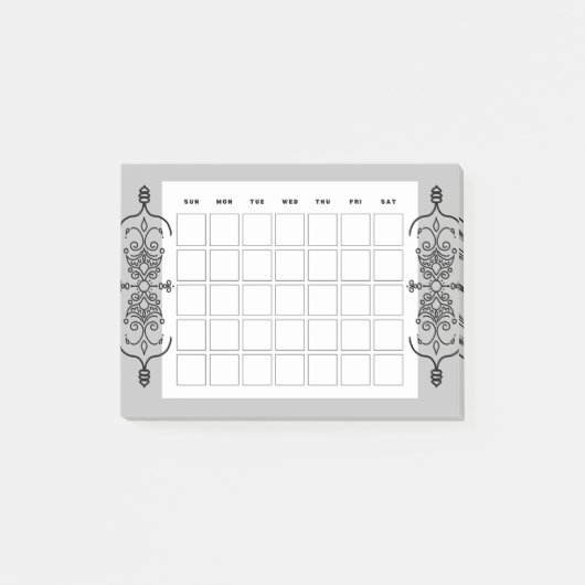 kleine maandkalender post-it® notes (Voorkant)