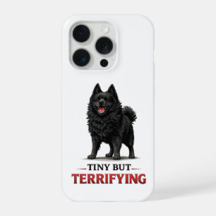 Kleine maar angstaanjagende Schipperke iPhone 15 Pro Case