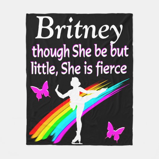 KLEINE MAAR FELLE CUSTOM ICE SKATER FLEECE DEKEN (Voorkant)