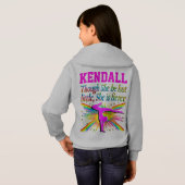 KLEINE MAAR FELLE GEPERSONALISEERDE HOODIE (Achterkant volledig)