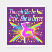 KLEINE MAAR FELLE GYMNASTIEK PAPIEREN SERVETTEN (Voorkant)