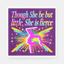 KLEINE MAAR FELLE GYMNASTIEK PAPIEREN SERVETTEN