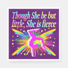 KLEINE MAAR FELLE GYMNASTIEK PAPIEREN SERVETTEN