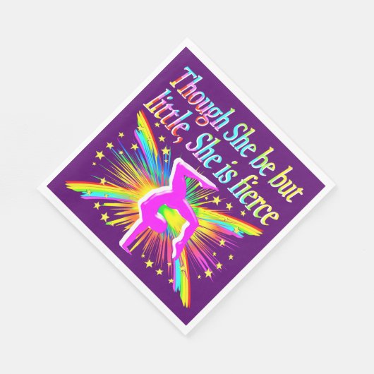 KLEINE MAAR FELLE GYMNASTIEK PAPIEREN SERVETTEN (Hoek)