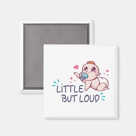 Kleine maar luide baby bodysuit magneet (Voorkant / Achterkant)