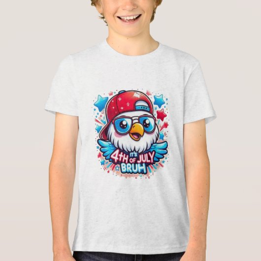 Kleine maar machtige nationale feestdag Tri-Blend shirt (Voorkant)