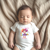 Kleine maar machtige regenboogpixie met vogelvrien romper