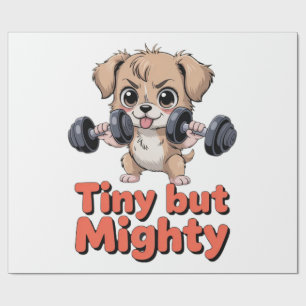 Kleine Maar Moedige Puppy Cadeaupapier