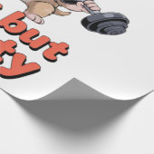 Kleine Maar Moedige Puppy Cadeaupapier (Hoek)