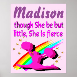 KLEINE MAAR VEILIG AANGEPASTE CHEERLEIDENDE POSTER