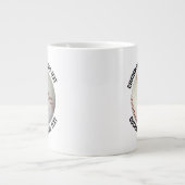 Kleine Maat Gepersonaliseerde Tekst Honkbal Op Maa Grote Koffiekop (Voorkant)