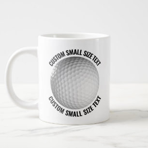 Kleine Maat Gepersonaliseerde Tekst Reusachtige Go Grote Koffiekop