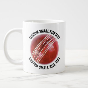 Kleine Maat Gepersonaliseerde Tekst Reuzen Cricket Grote Koffiekop