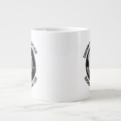 Kleine maat gepersonaliseerde tekst zwembad 8 bal grote koffiekop (Voorkant)
