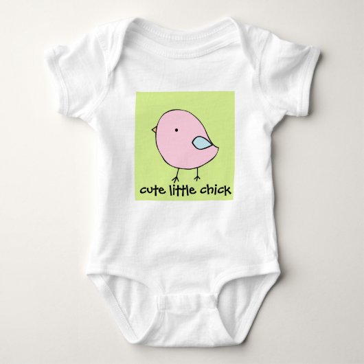 Kleine maatpak voor baby romper (Voorkant)