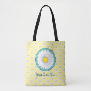  kleine madeliefjes - geel tote bag